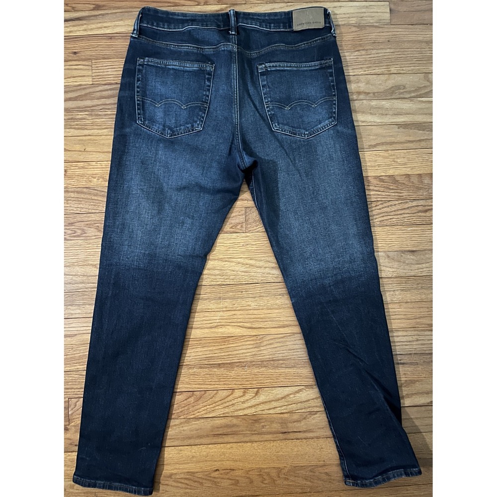 American Eagle ATHLETIC FIT Airflex+ Straight Blue Stretch Denim Jeans Men 33x32